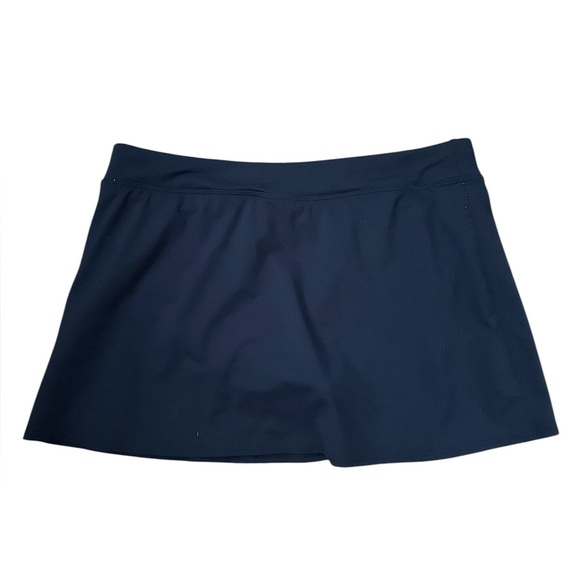 Lands' End Blue Swim Skorts/Skirt  with Smooth Fabric and Clean Hem Size 14 - Picture 1 of 7